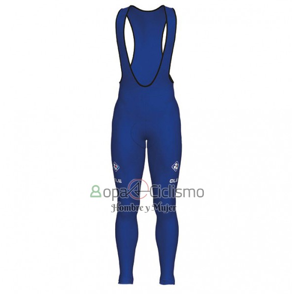 Fdj Ropa Ciclismo Culotte Largo 2017 Mangas Largas Azul y Blanco